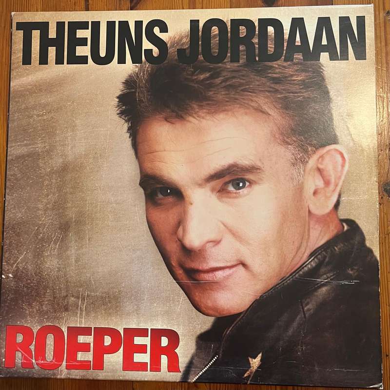 Theuns Jordaan  Roeper Vinyl LP  Afrikaans (Coleske Artists, LPTJP 003)  VG+ Untested