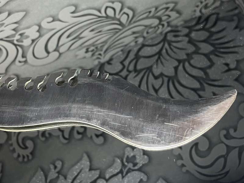 Rare Dragon Claw Fantasy Knife  Curved Blade with Colorful Handle | Knife Collector's Piece!