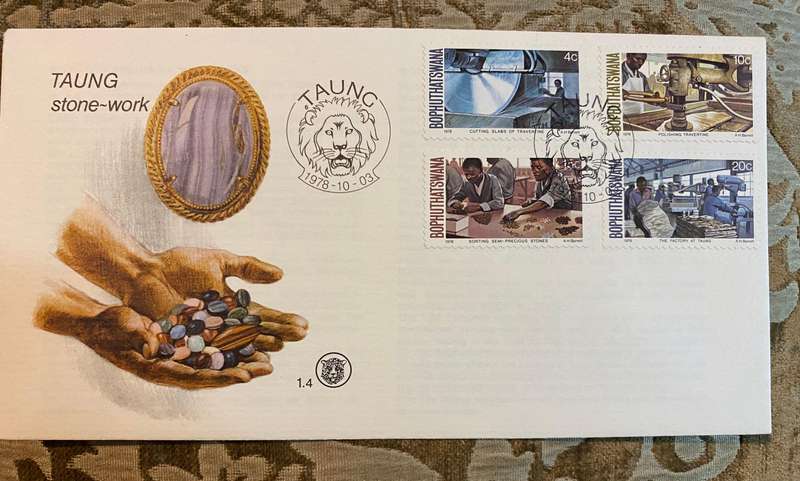 FDC 1978 - Taung Stone Work