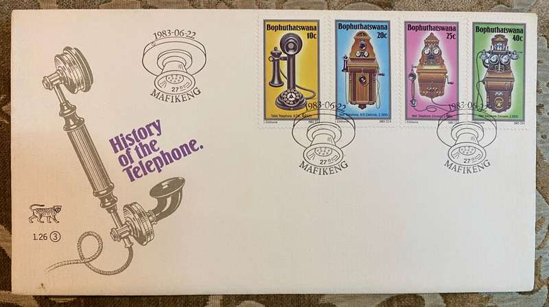 FDC 1983 - Mafikeng - History Of The Telephone