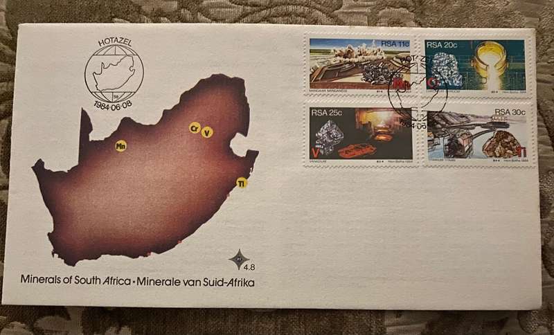FDC 1984 - Minerals Of South Africa