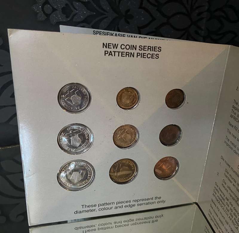 1989 South African New Coin Pattern Set  SA Mint