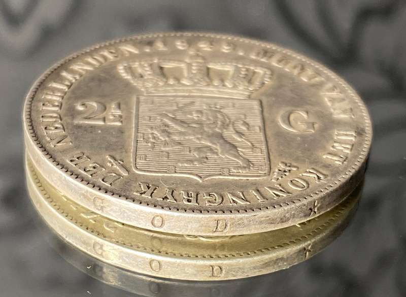 Netherlands 2½ Gulden  King William II 1849