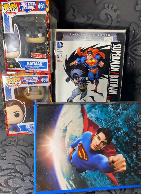 ULTIMATE BATMAN & SUPERMAN COLLECTORS BUNDLE - Funko Pops | Comic | DVD  Rare Target Exclusives!