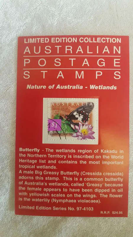Limited edition No 97 of only 4103 Collection Australian Postage Stamp-Great Australian Artist
