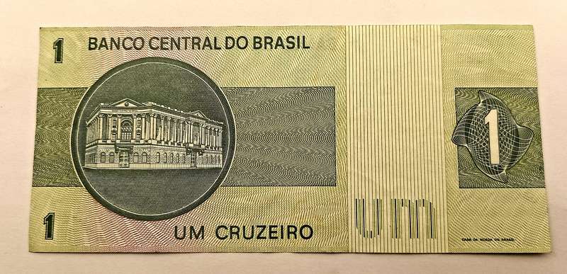 1975 Brazil 1 Cruzeiro Bank note -Excellent Condition
