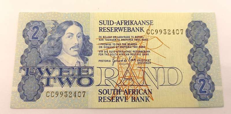 1984 -2 Rand -Signature GPC de Kock -Excellent Condition