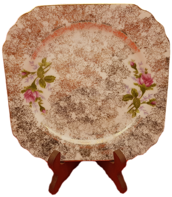 Vintage STRATHMORE Fine China Hand Painted Plate No 6063 - England (4 Available)