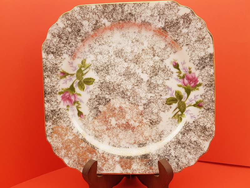 Vintage STRATHMORE Fine China Hand Painted Plate No 6063 - England (4 Available)