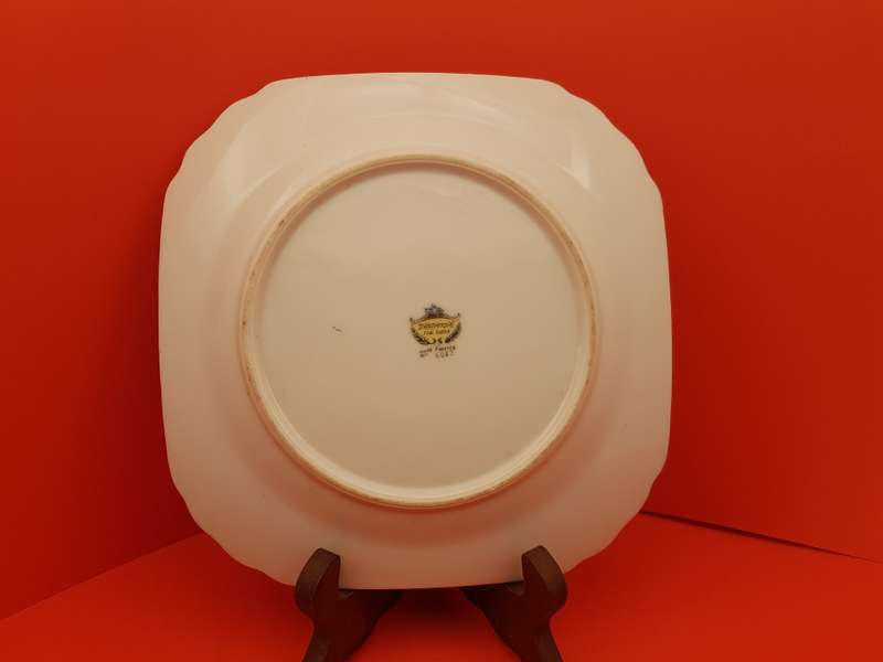 Vintage STRATHMORE Fine China Hand Painted Plate No 6063 - England (4 Available)