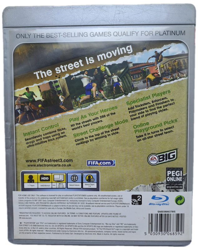 Pre-Owned `FIFA Street 3` for Playstation 3 ( PS3) Platinum