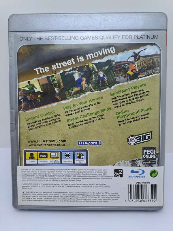 Pre-Owned `FIFA Street 3` for Playstation 3 ( PS3) Platinum