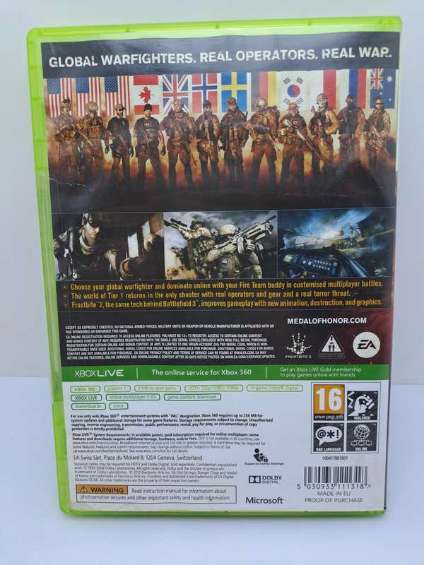 Pre-Owned `Medal Of Honor WARFIGHTER `2 Dics for XBOX 360