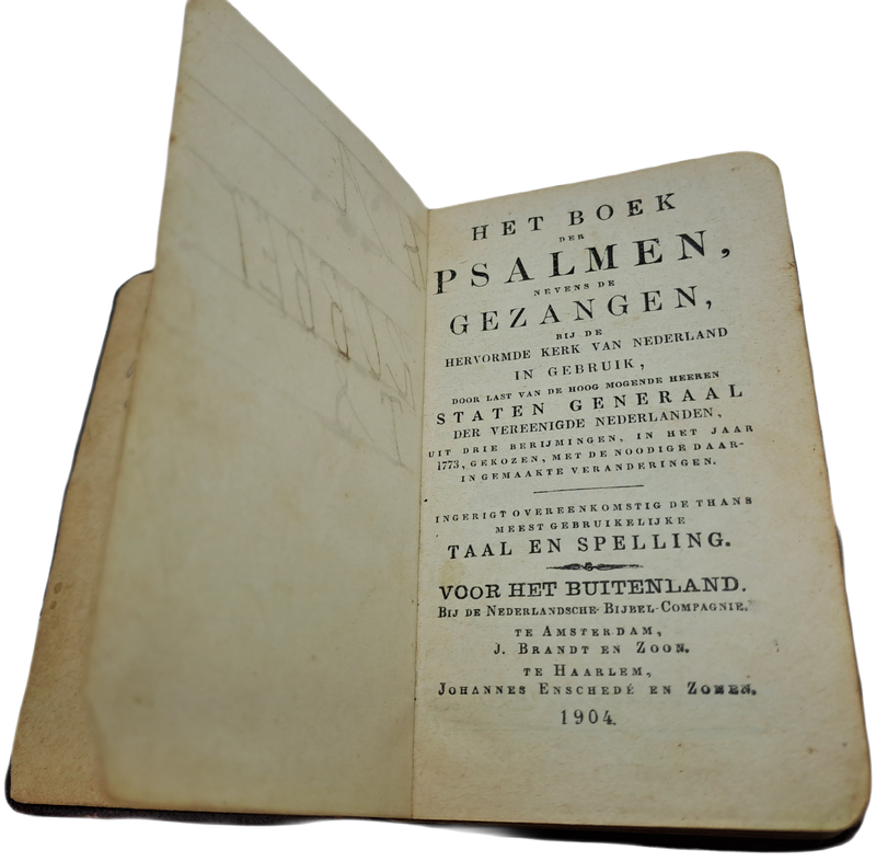 1904 Two Dutch Evangelische Psalm and Gezangen books- Boerwar-see History.