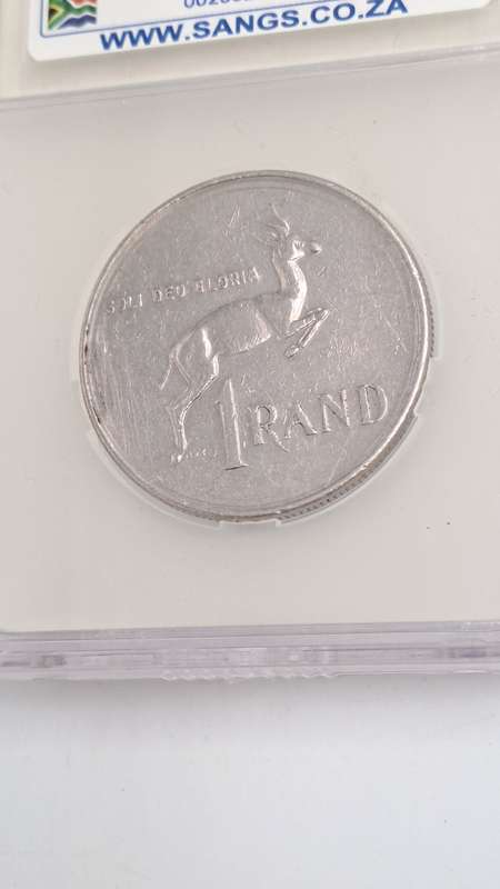 1982 South Africa 1 Rand J.Voster-SANGS Graded VF20