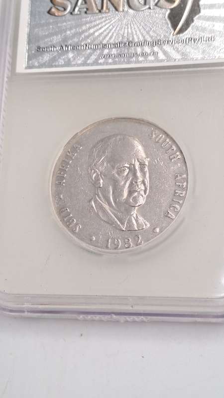 1982 South Africa 1 Rand J.Voster-SANGS Graded VF20