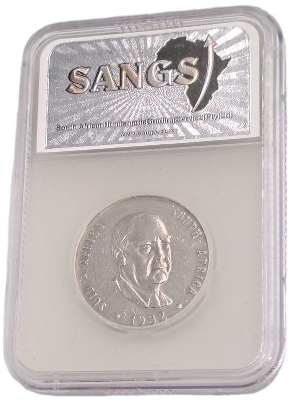 1982 South Africa 1 Rand J.Voster-SANGS Graded VF20