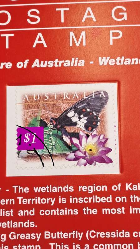 Limited edition No 97 of only 4103 Collection Australian Postage Stamp-Great Australian Artist