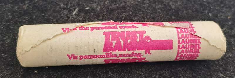 1990 South Africa Trustbank full Coin Roll of uncirculated 1 cents (estimated 66 Coins) 100grams