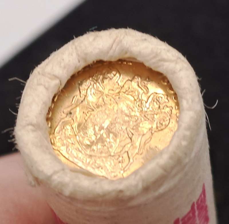 1990 South Africa Trustbank full Coin Roll of uncirculated 1 cents (estimated 66 Coins) 100grams
