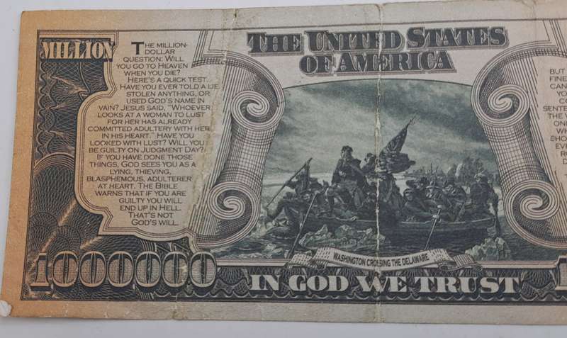 Collectable Vintage USA $1,000,000 One Million Dollars novelty note not real money