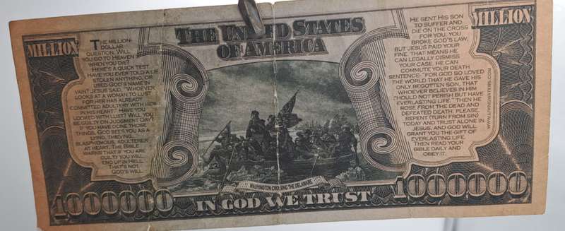 Collectable Vintage USA $1,000,000 One Million Dollars novelty note not real money