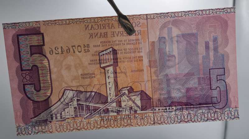 1984 South Africa 5 Rand Bank Note -GPC de Kock 2nd Issue
