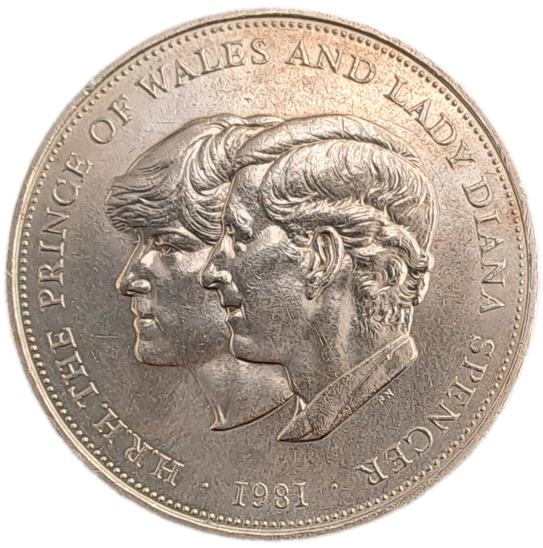 1981 United Kingdom 25 New Pence - Elizabeth II Royal Wedding