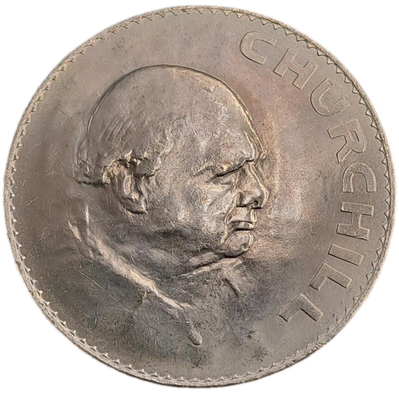1965  United Kingdom  1 Crown - Elizabeth II Churchill