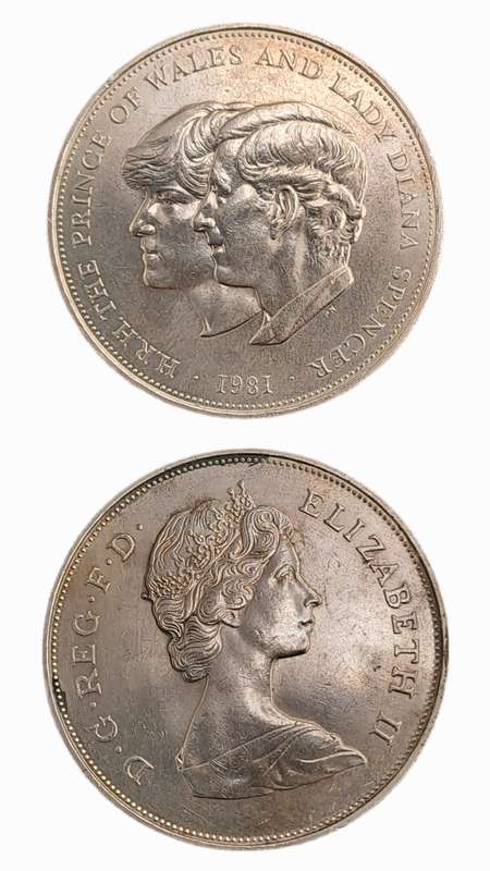1981 United Kingdom 25 New Pence - Elizabeth II Royal Wedding