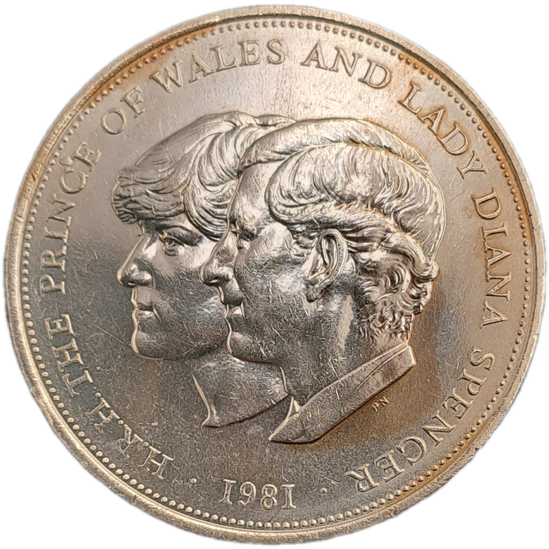 1981 United Kingdom 25 New Pence - Elizabeth II Royal Wedding