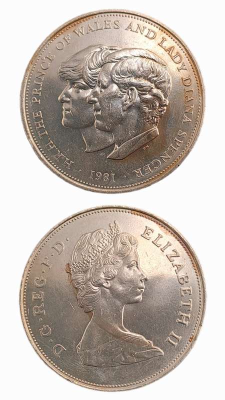 1981 United Kingdom 25 New Pence - Elizabeth II Royal Wedding