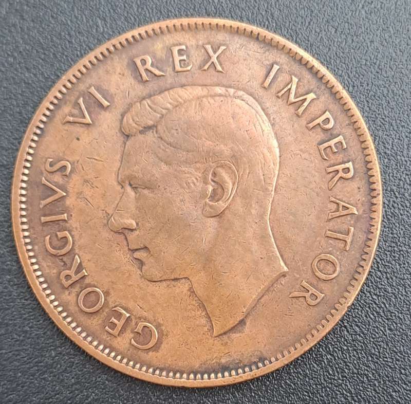 1940 South Africa  1 Penny - George VI Rex Imperator