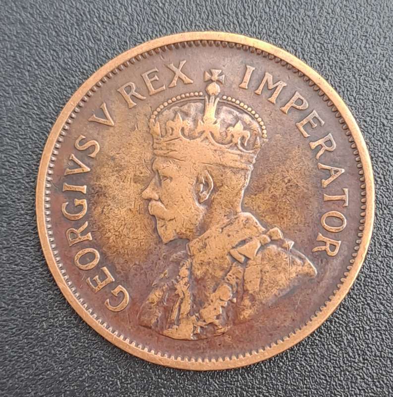 1936 South Africa 1 Penny George V 1D