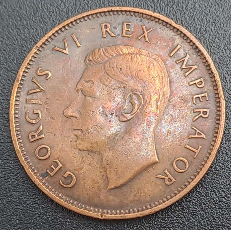 1941 South Africa  1 Penny - George VI Rex Imperator