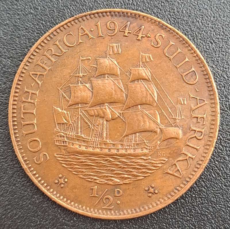 1944 South Africa  1 Penny - George VI Rex Imperator