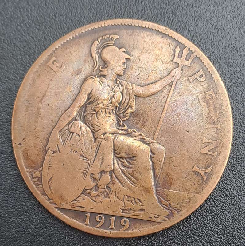 1919 United Kingdom 1 Penny - George V
