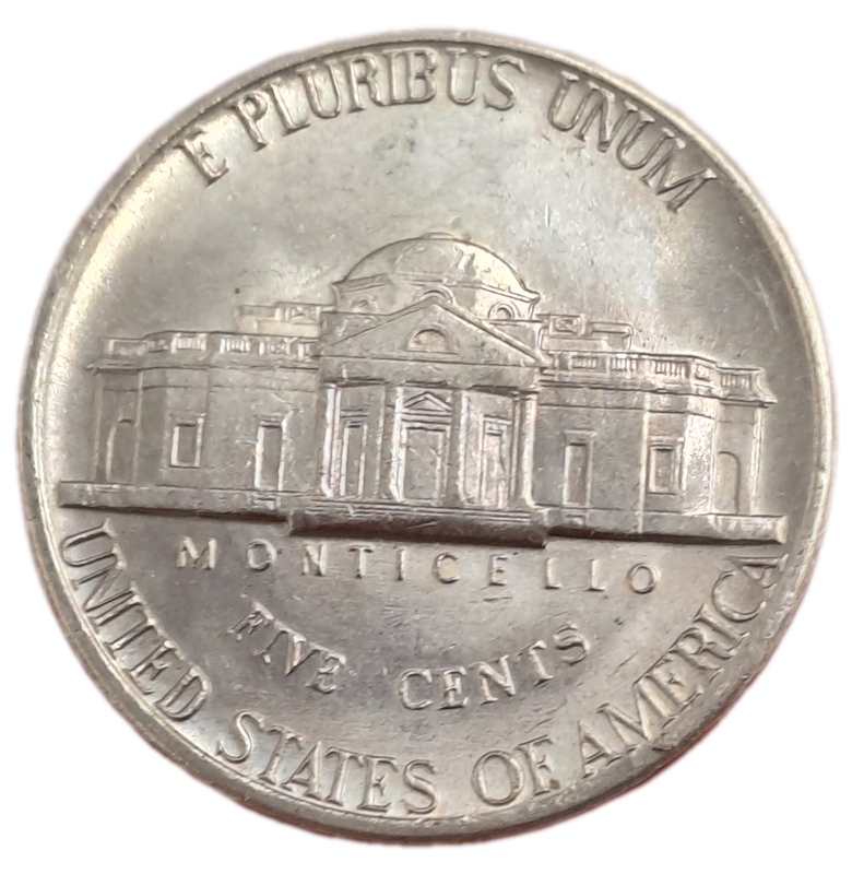 1997 United States  5 Cents "Jefferson Nickel" 1st portrait