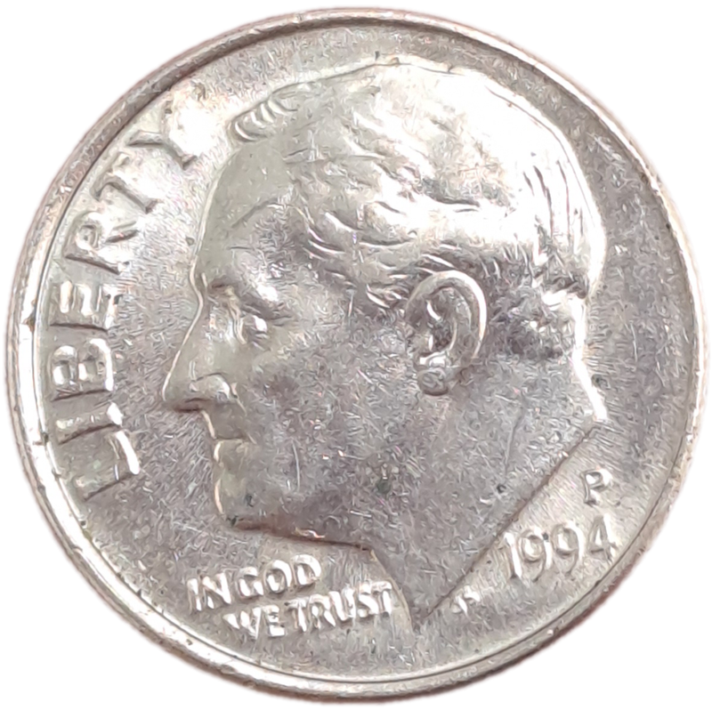 1994 United States  1 Dime "Roosevelt Dime"