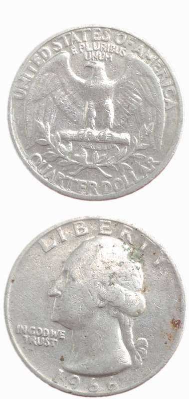 1966 United States  ¼ Dollar "Washington Quarter"