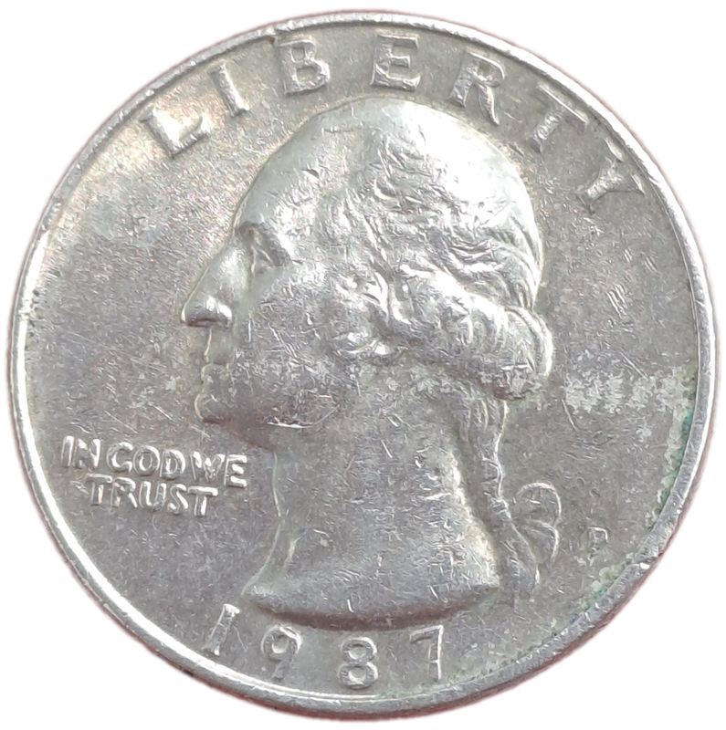 1987 United States  ¼ Dollar "Washington Quarter"