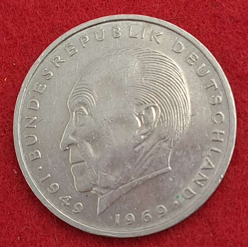 1974 Federal Republic of Germany 2 Mark (D)
