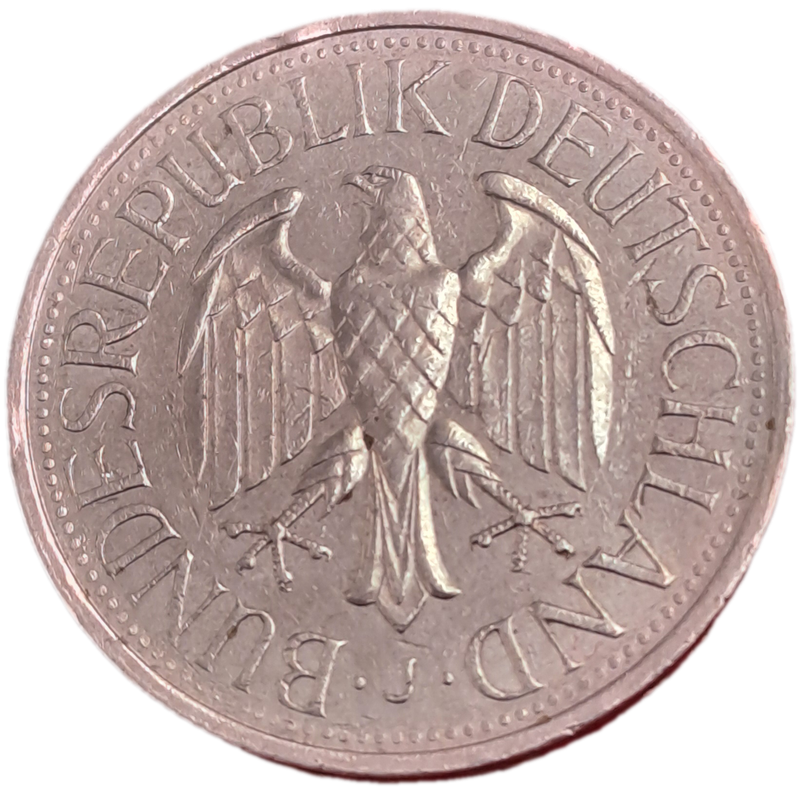 1980 Federal Republic of Germany 1 Mark (J)