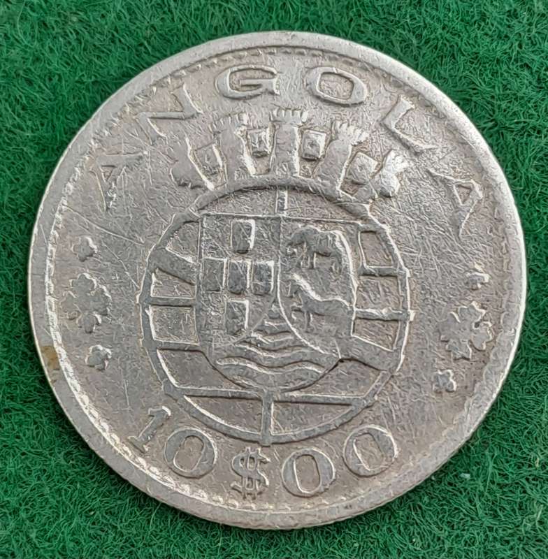 1952 Angola (Silver .720) 10 Escudos-