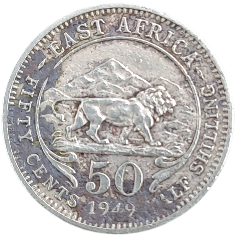 1949 East Africa 50 Cents - George VI