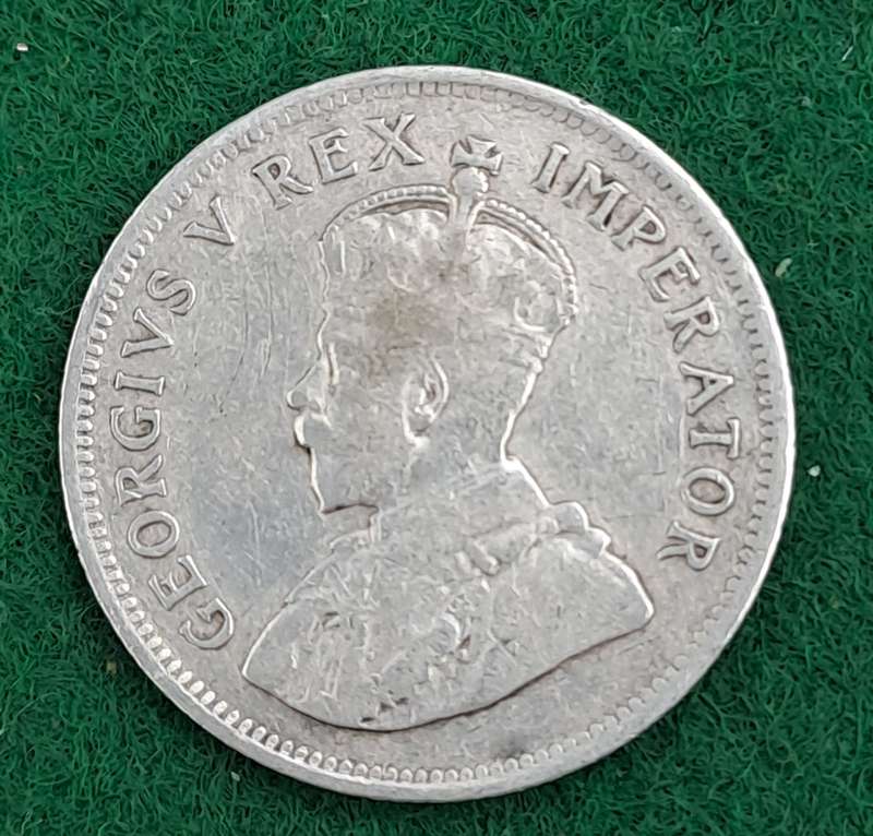 1924 Zuid Afrika (Silver.800) 1 Shilling - George V 1 Shilling