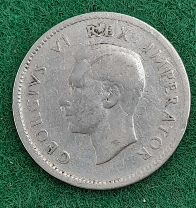 1946 South Africa Silver 6 Pence - George VI Rex Imperator
