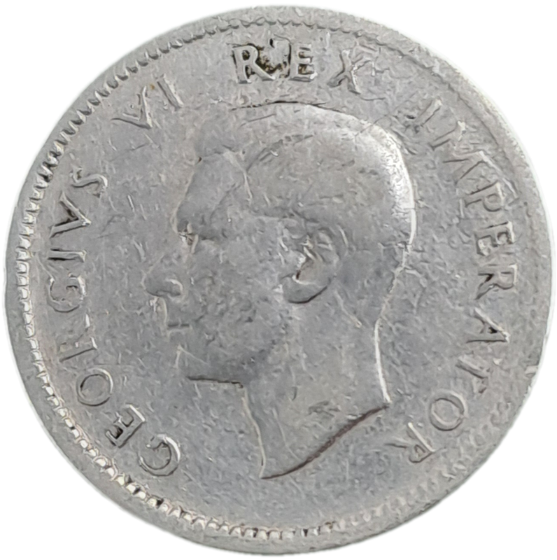 1946 South Africa Silver 6 Pence - George VI Rex Imperator