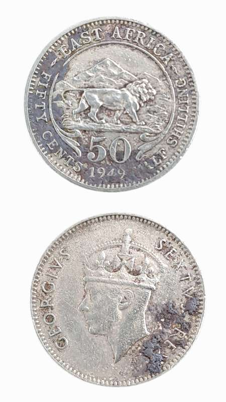 1949 East Africa 50 Cents - George VI