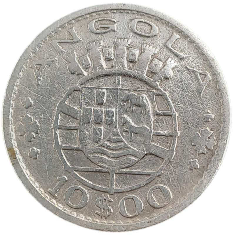 1952 Angola (Silver .720) 10 Escudos-